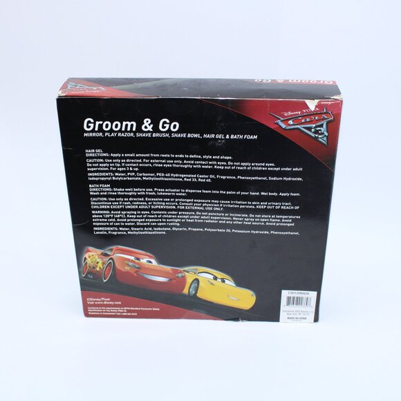 Disney Pixar Cars Groom & Go Hair Grooming Shave Playset for Kids Razor Mirror - Picture 2 of 3